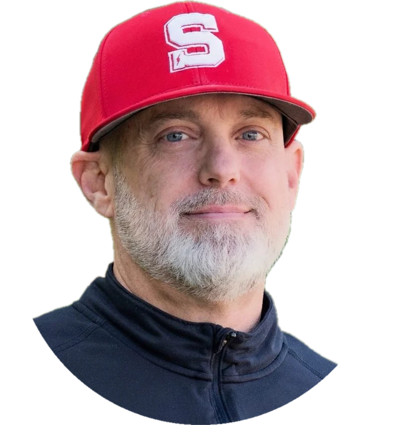 Andy Guillerault in a red Scarborough S cap